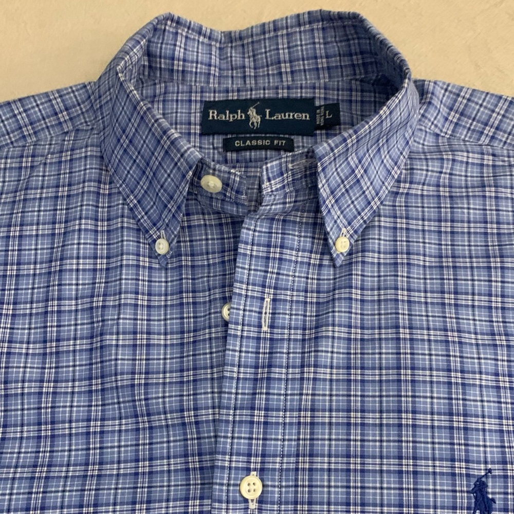 RALPH LAUREN LS All Cotton Classic Fit Plaid Shirt